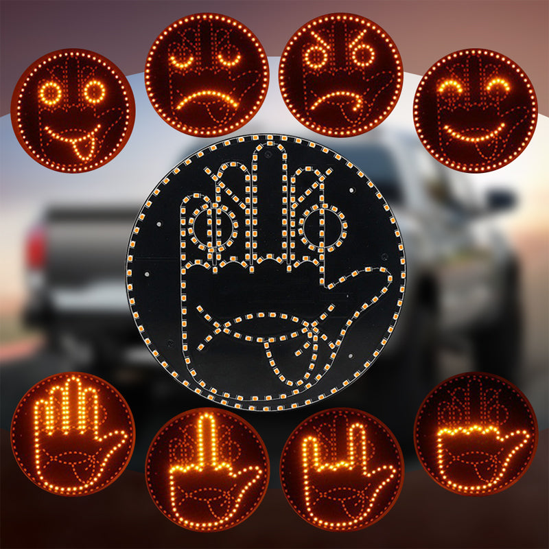 Ledsen™ SignLight: Bil Bagvindue LED Skilt Lys Display