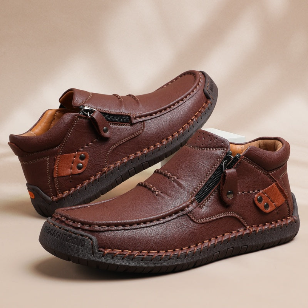 Happy™ ClassyBoots: Mænds Stilfuld Let Slip-On Retro Elegant Støvler