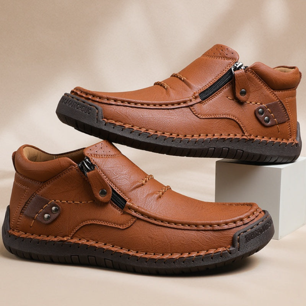 Happy™ ClassyBoots: Mænds Stilfuld Let Slip-On Retro Elegant Støvler