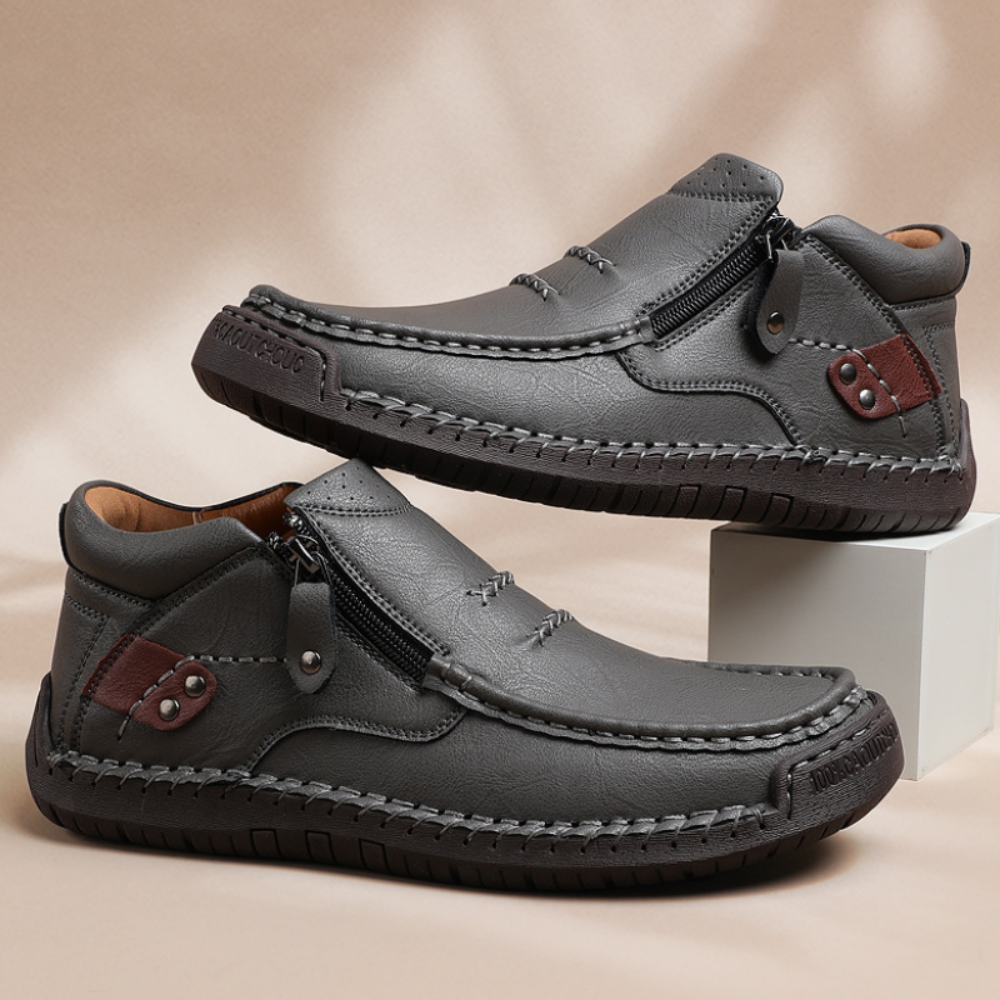 Happy™ ClassyBoots: Mænds Stilfuld Let Slip-On Retro Elegant Støvler