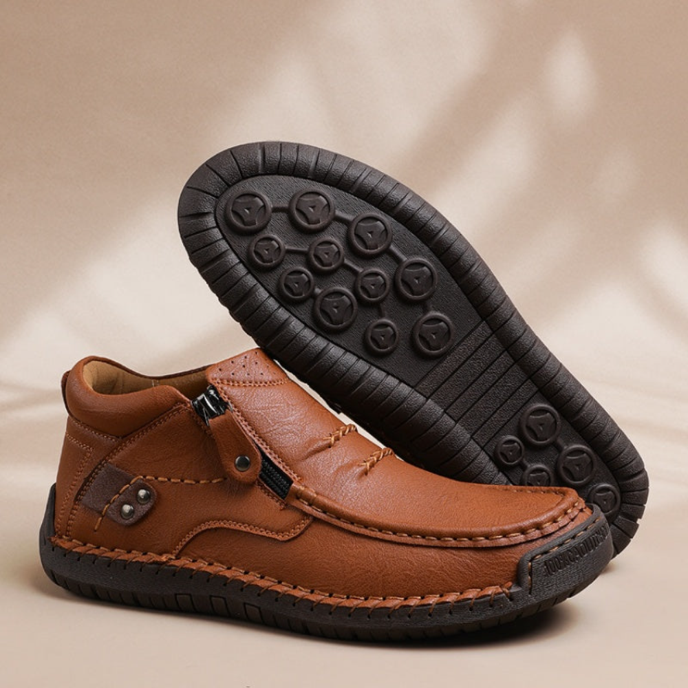 Happy™ ClassyBoots: Mænds Stilfuld Let Slip-On Retro Elegant Støvler