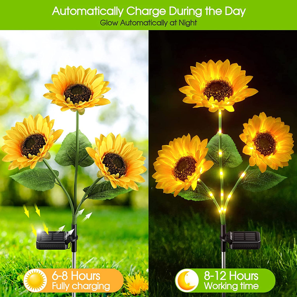 Ledsen™ SolarSunflower: Elegant Smart Solenergi Solsikke