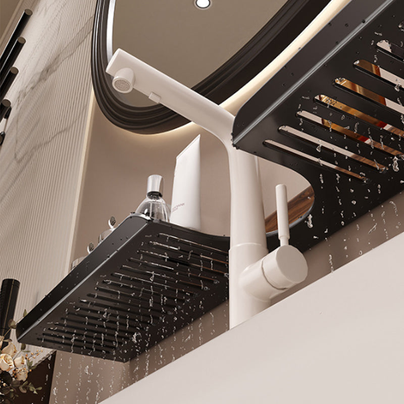 GlideHold® BathroomRack: Moderne Sugning Badeværelsesstativ Med U-Rilledesign