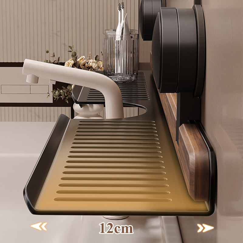 GlideHold® BathroomRack: Moderne Sugning Badeværelsesstativ Med U-Rilledesign