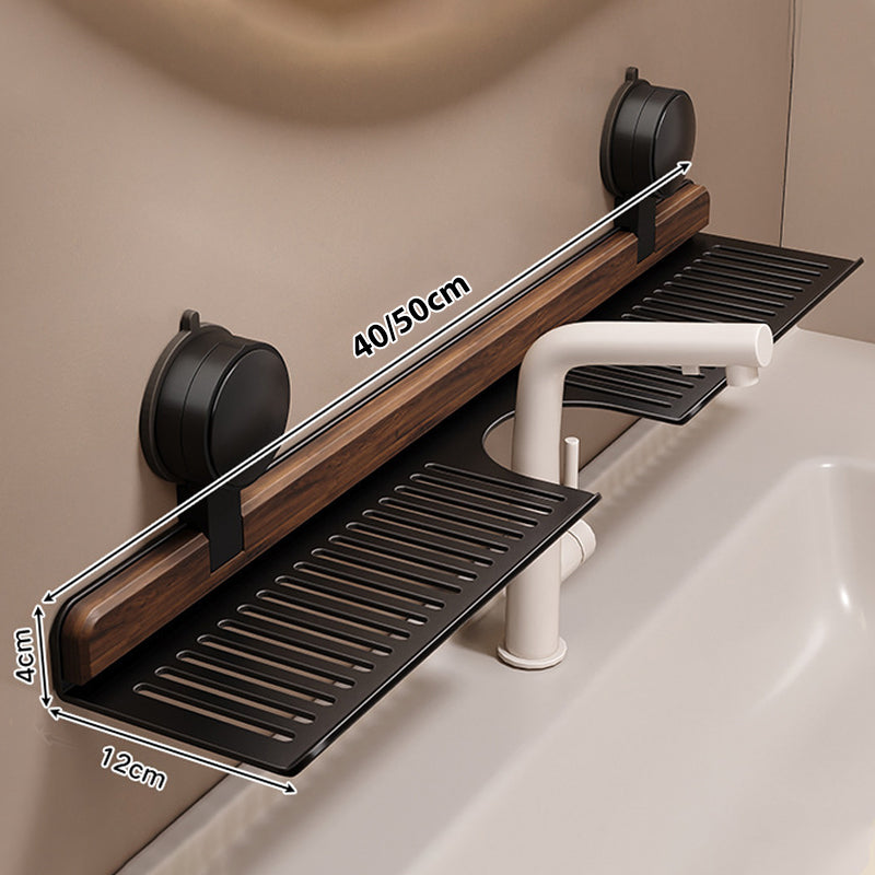 GlideHold® BathroomRack: Moderne Sugning Badeværelsesstativ Med U-Rilledesign