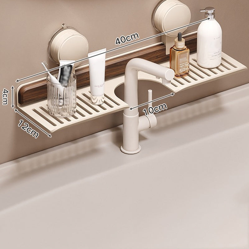 GlideHold® BathroomRack: Moderne Sugning Badeværelsesstativ Med U-Rilledesign