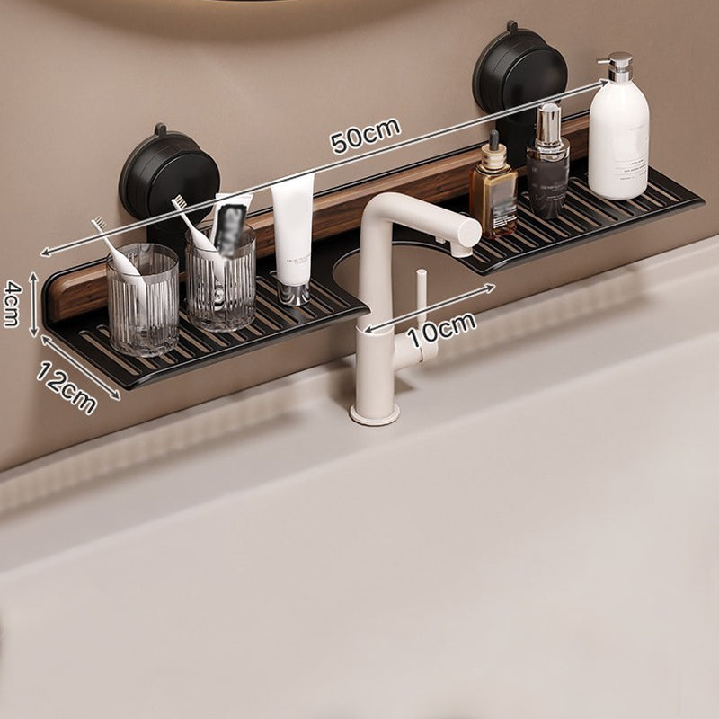 GlideHold® BathroomRack: Moderne Sugning Badeværelsesstativ Med U-Rilledesign