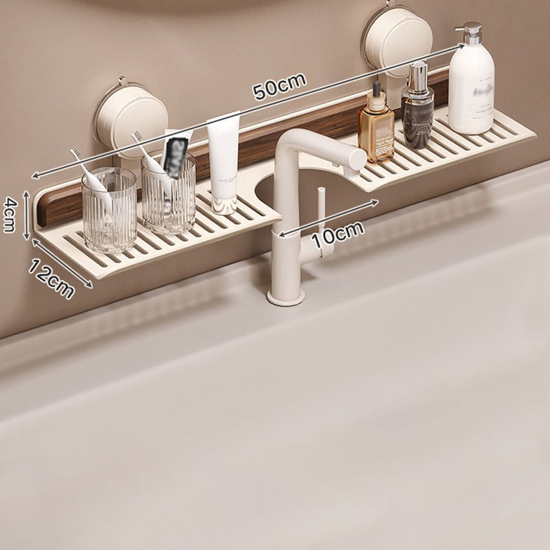 GlideHold® BathroomRack: Moderne Sugning Badeværelsesstativ Med U-Rilledesign