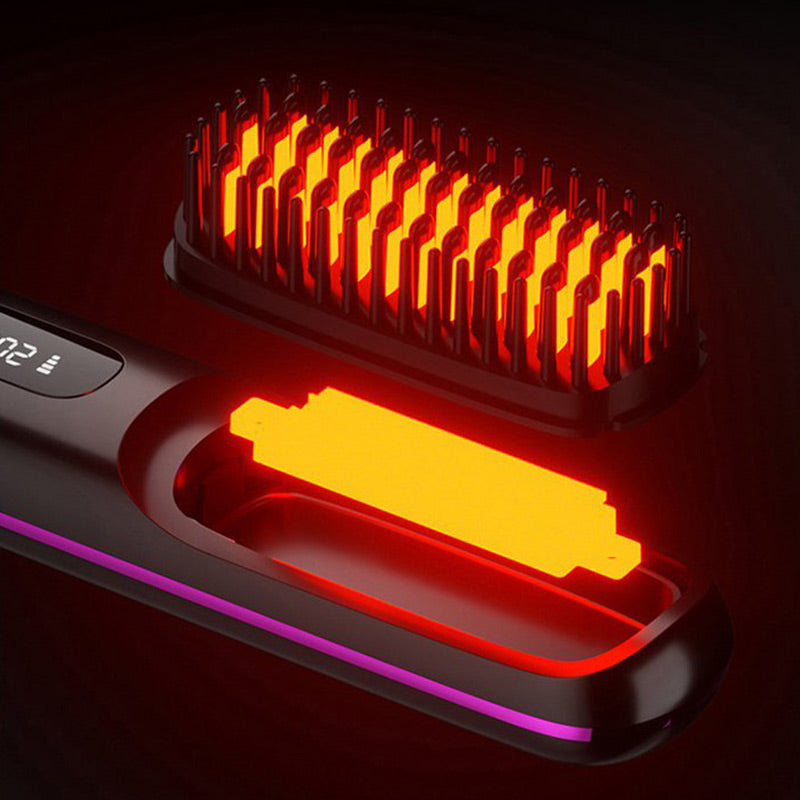 Rose® HairComb: Hurtig, Glat, Sikker Styling Hårkam