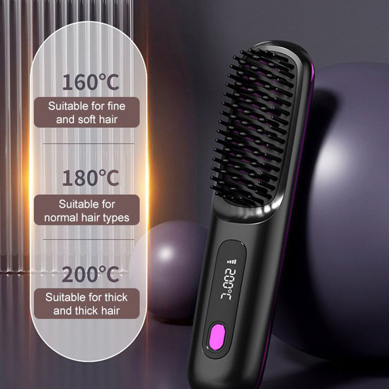 Rose® HairComb: Hurtig, Glat, Sikker Styling Hårkam