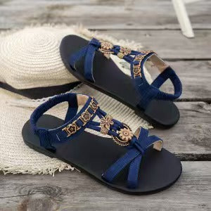 Happy™ FlowerSandals: Letvægts Åndbare Bohemian Blomster Sandaler