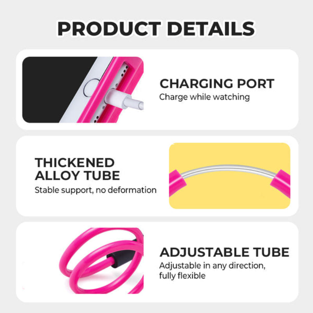 Holder360° WearableHolder 1+1 GRATIS – Justerbar Håndfri Komfort Nakke Telefon Bærbar Holder