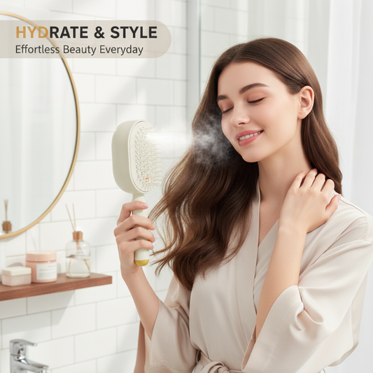 Rose® MistComb: Spa Massage Mist Kam Affiltring Børste