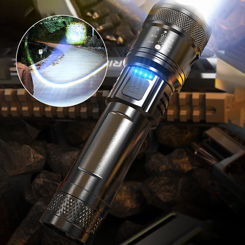 Ledsen™ TacticalTorch 1+1 GRATIS: Holdbar Genopladelig Taktisk Lommelygte