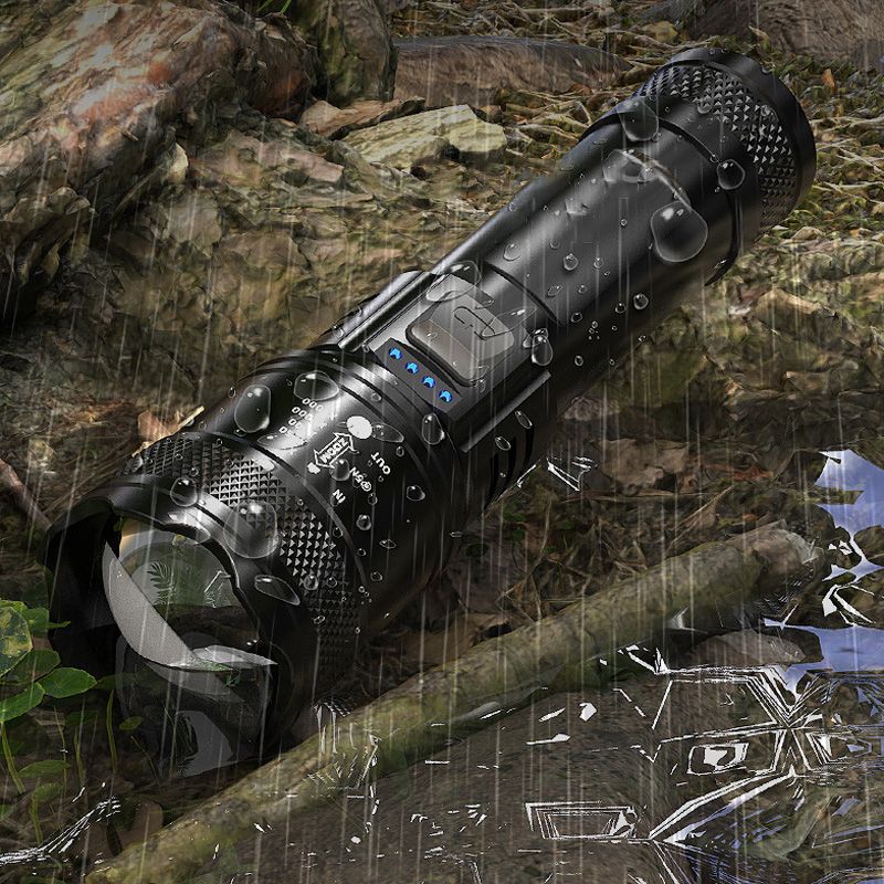 Ledsen™ TacticalTorch 1+1 GRATIS: Holdbar Genopladelig Taktisk Lommelygte
