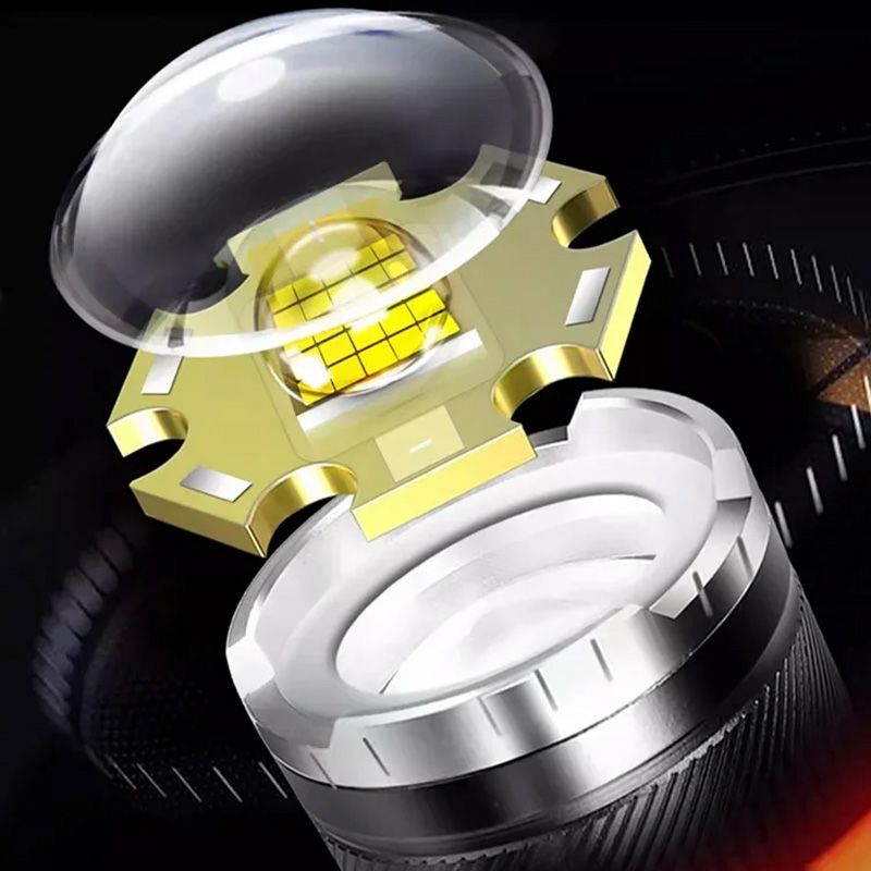 Ledsen™ TacticalTorch 1+1 GRATIS: Holdbar Genopladelig Taktisk Lommelygte