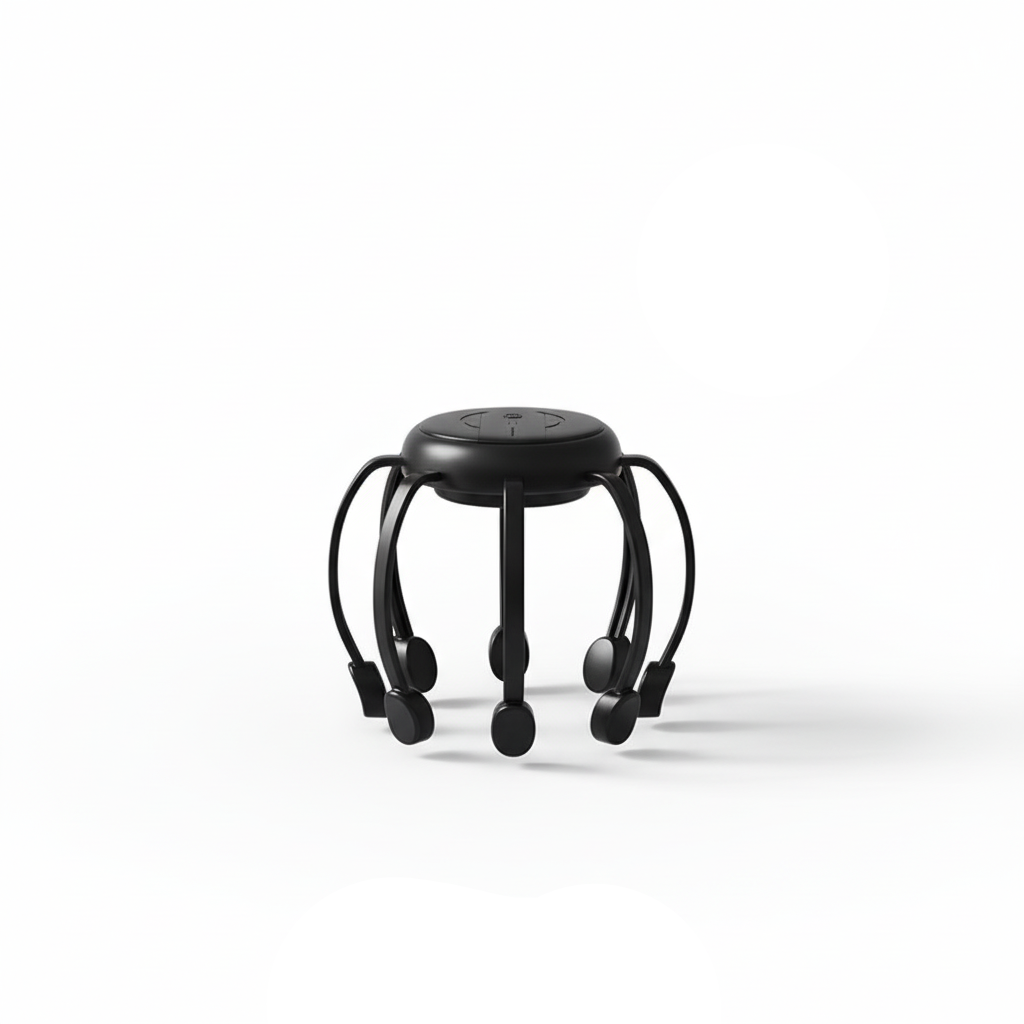 HeadMassager - Genopladelig Afslappende Blæksprutte Stil Hovedmassage