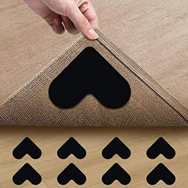 CarpetTape: Sikker Dobbelt-Sidet Skridsikre Patches Hjørne Tæppe Tape