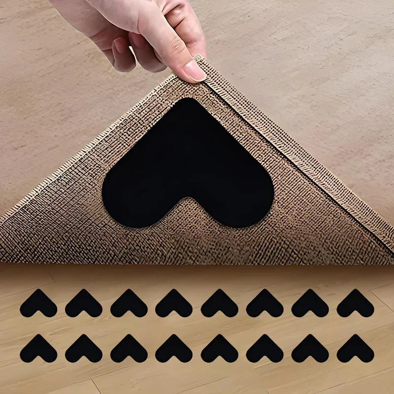 CarpetTape: Sikker Dobbelt-Sidet Skridsikre Patches Hjørne Tæppe Tape