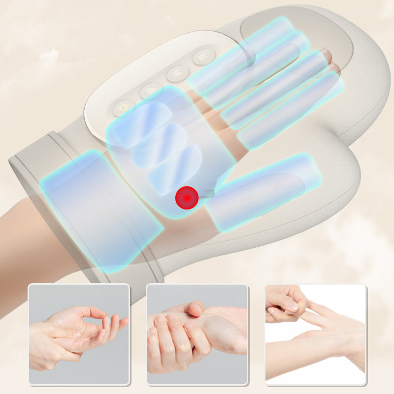 HandMassager: Trådløs Smart Håndmassager Med Varme Kompres