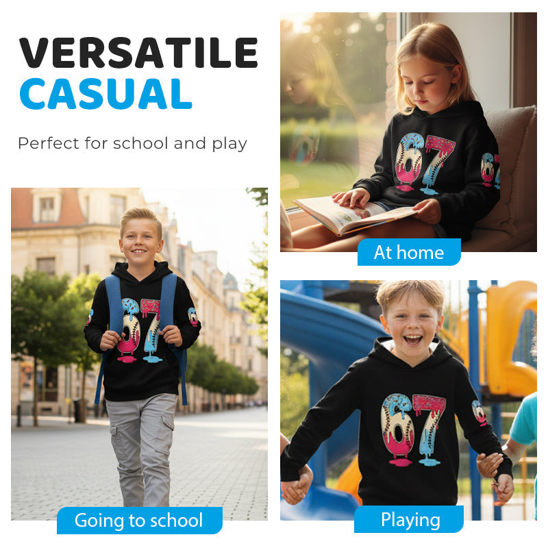 Icone™ KidsSweatshirt: Sjovt Design, Behagelig Pasform, Børns Daglige Brug Sweatshirt