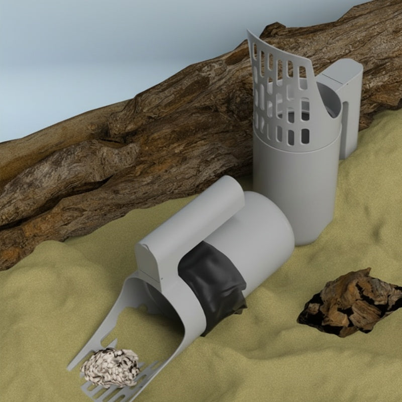 Catfri® LitterScoop: Alt-i-en Kattebakke Skovl med 5 Ruller Affaldsposer