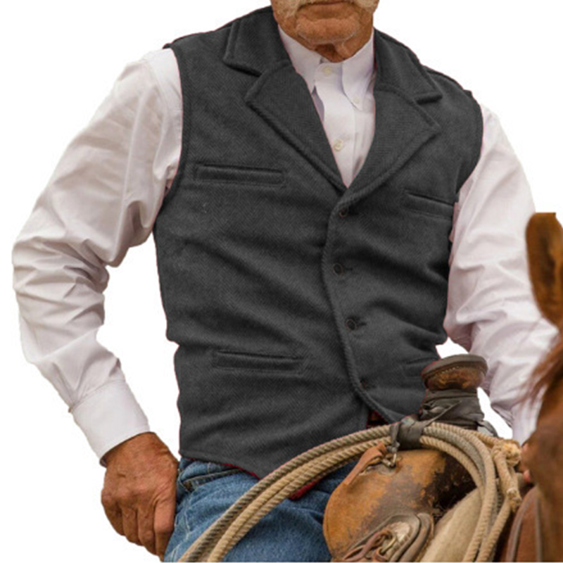 Icone™ MensVest - Klassisk Og Elegant Slim Fit Formelt Vest Til Mænd