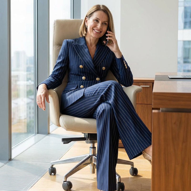 Icone™ ElegantSuit: Moderne Skræddersyet To-Delt Elegant Suit Sæt