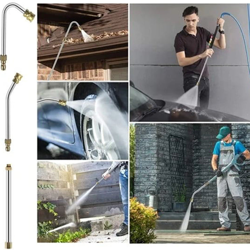 Cleaner Pro° MultiSpray: Multifunktionelt Højtryksforlænger Dyse Sæt