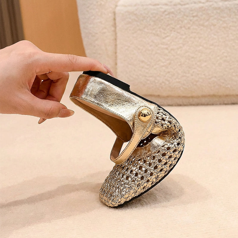 Happy™ SquareShoes: Nem Slip-On Firkanthoved Design Åndbare Sko Til Kvinder