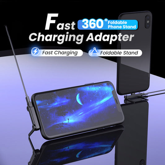 VersatileCharger 1+1 GRATIS: Kompakt Alsidig Foldbar Stativ Lader Adapter