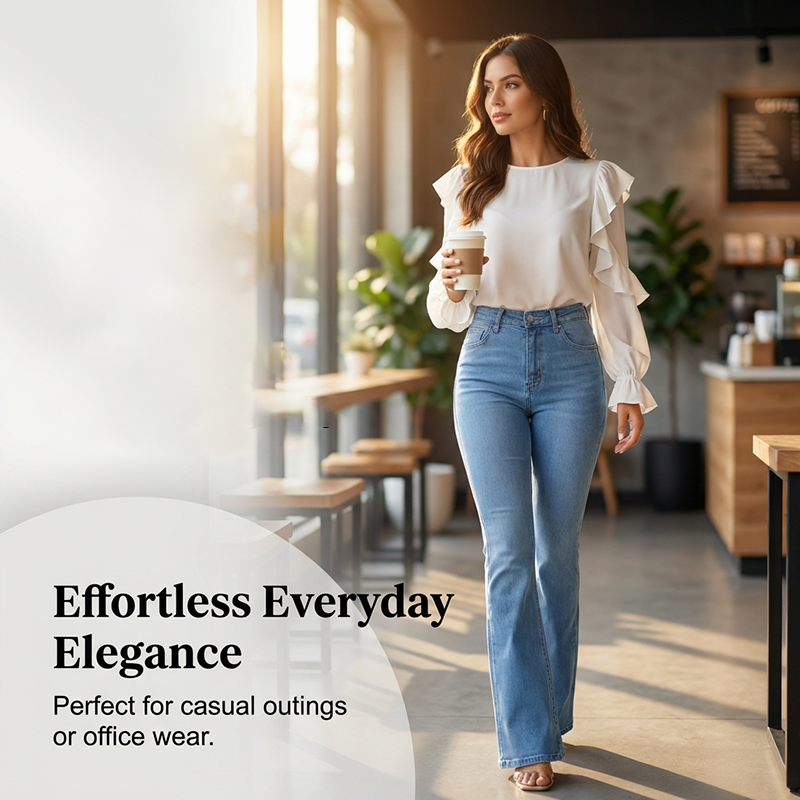 Icone™ ShapeJeans - Kvinders Hverdag Højtaljede Shape Flare Jeans