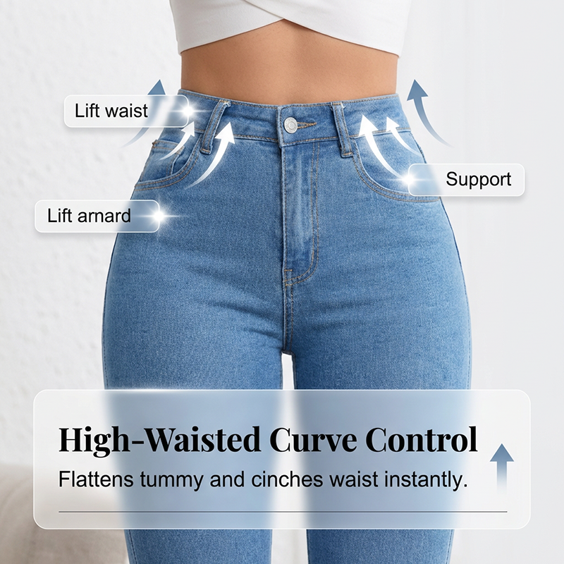 Icone™ ShapeJeans - Kvinders Hverdag Højtaljede Shape Flare Jeans