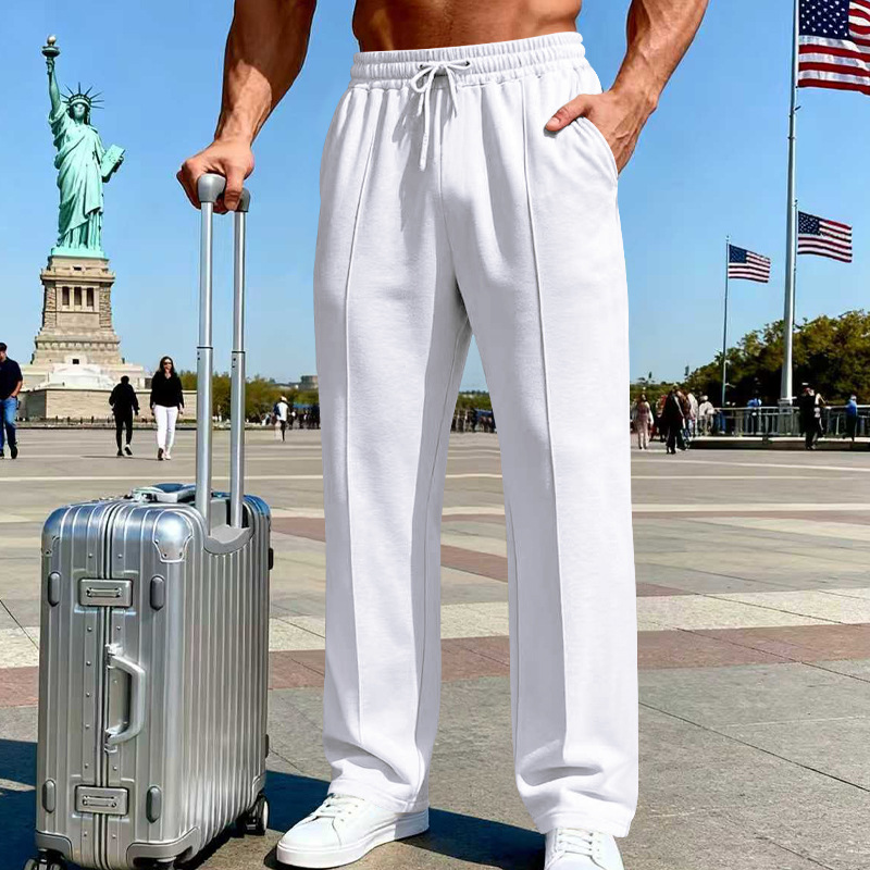 Icone™ ComfortPants: Mænds Afslappet Fit Snøre Casual Rejse Og Loungebukser