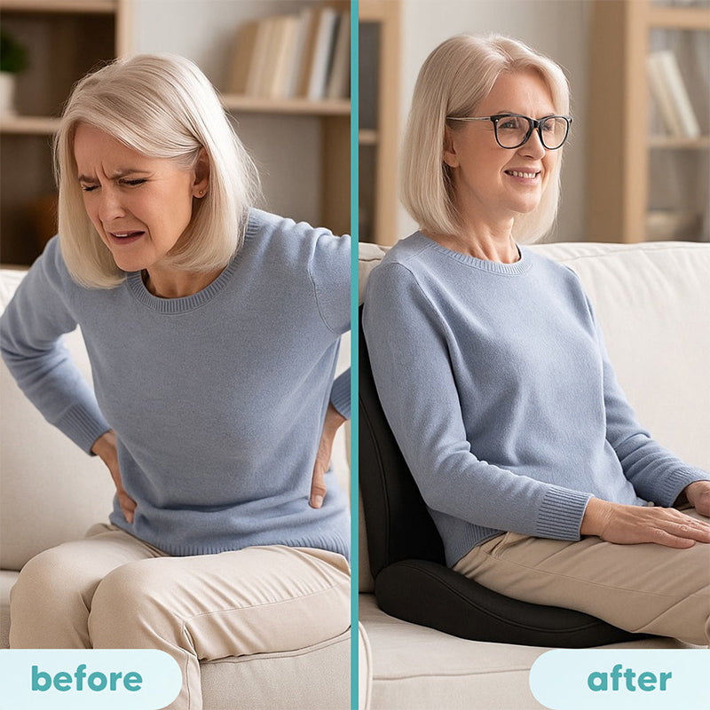UltiFurni® ErgonomicCushion - Komfortabel Sæde Ergonomisk Pude