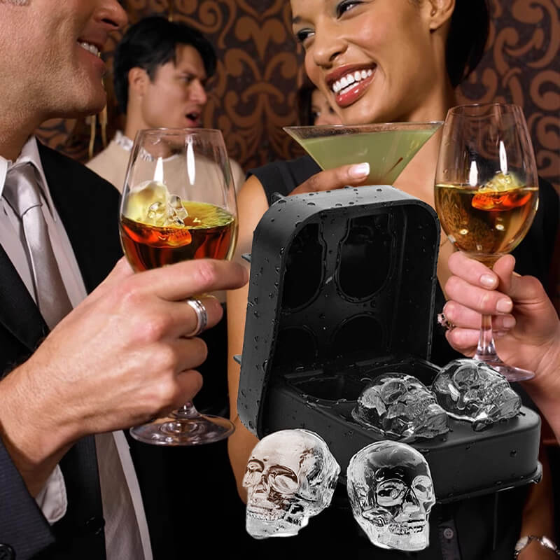 Globetrek° SkullMolder 1+1 GRATIS: Kreativ Og Unik Skeletformet Isform