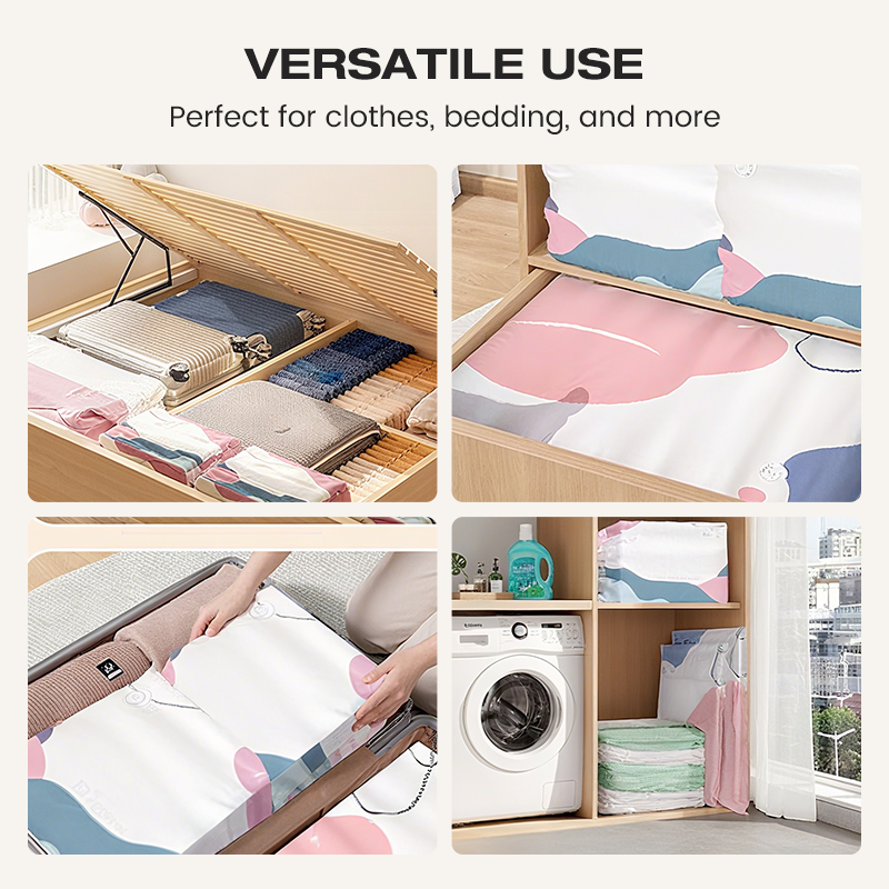 SqueezeBag 1+1 GRATIS - Vakuumopbevaring Kompression Uden Pumpe Squeeze Bag