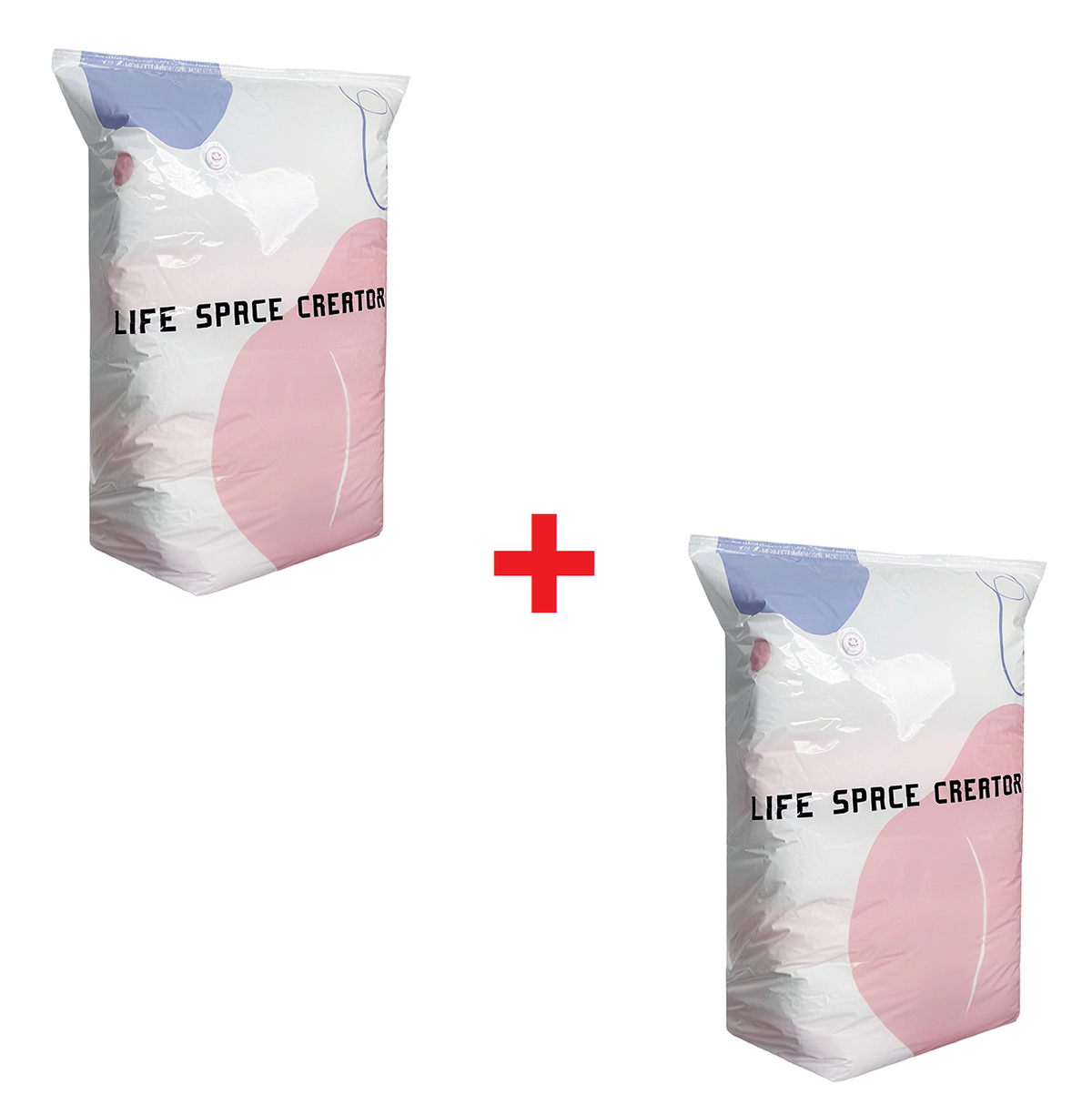 SqueezeBag 1+1 GRATIS - Vakuumopbevaring Kompression Uden Pumpe Squeeze Bag