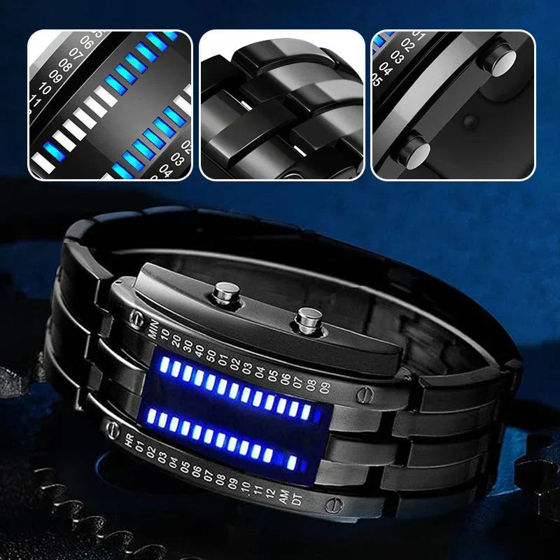 LEDWatch: Futuristisk Premium Holdbar Digital LED Ur