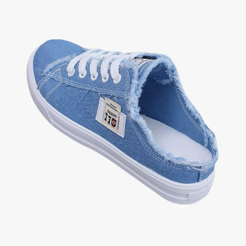 Happy™ DenimSneakers: Nem Slip-On Komfortable Denim Inspirerede Sneakers