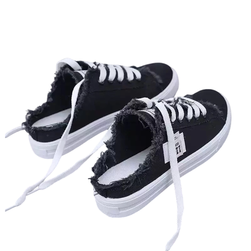 Happy™ DenimSneakers: Nem Slip-On Komfortable Denim Inspirerede Sneakers