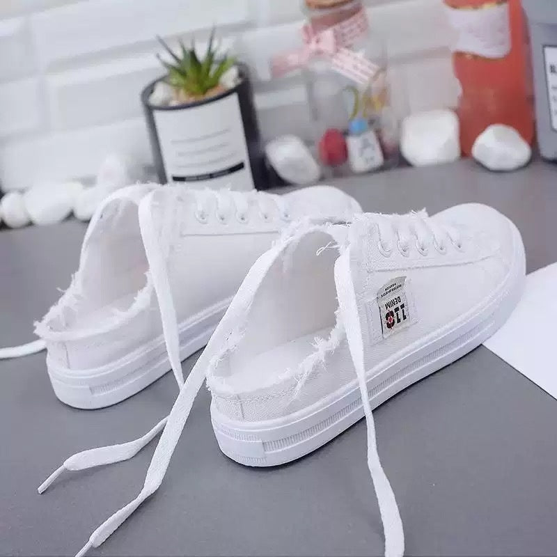Happy™ DenimSneakers: Nem Slip-On Komfortable Denim Inspirerede Sneakers