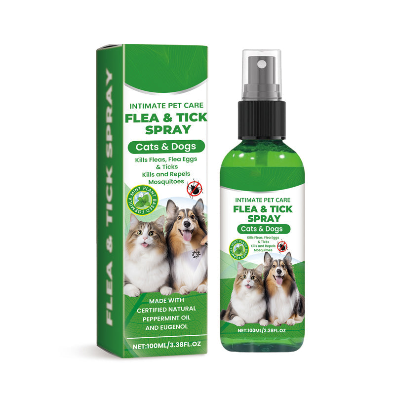 DogCatFri™ PetCare: Mildt, Let At Bruge Hurtigt Lopper- Og Flåtspray Dyrepleje