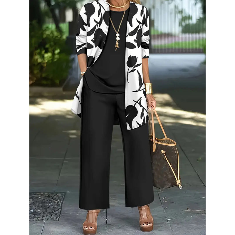 Icone™ FloralOutfit - Elegant Og Komfortabel Floral Print Outfit Sæt Til Kvinder