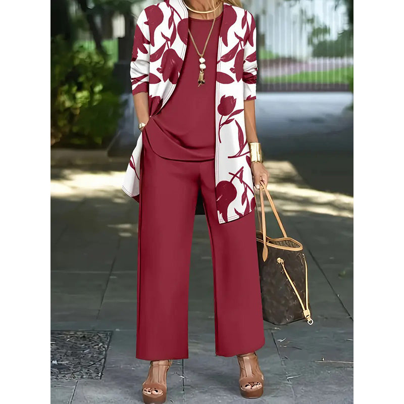 Icone™ FloralOutfit - Elegant Og Komfortabel Floral Print Outfit Sæt Til Kvinder