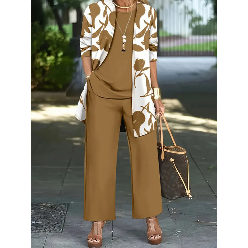 Icone™ FloralOutfit - Elegant Og Komfortabel Floral Print Outfit Sæt Til Kvinder