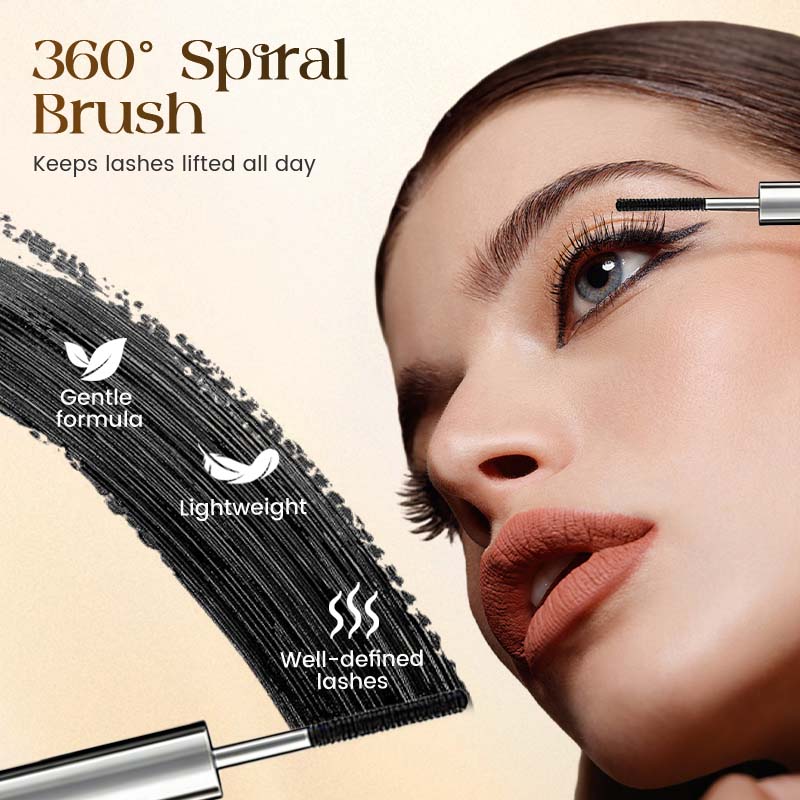 CurlingMascara 1+1 GRATIS - Vandfast Langtidsholdende Curl Og Forlængende Mascara