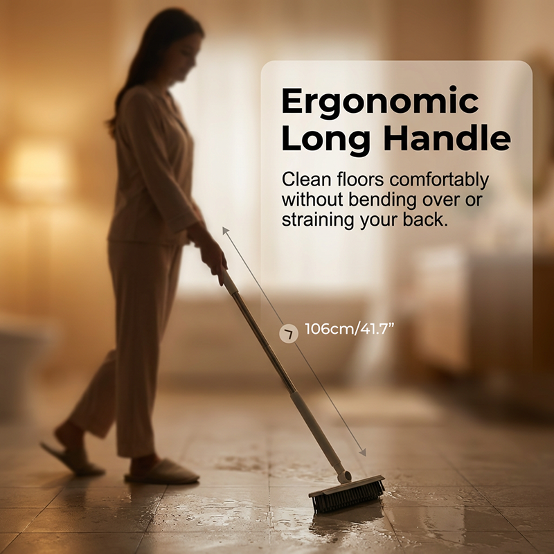 Cleaner Pro° CleanBrush: Multifunktionel Langt Håndtag Børste Og Squeegee Rengøringsværktøj