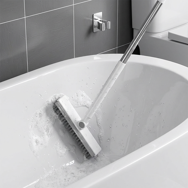 Cleaner Pro° CleanBrush: Multifunktionel Langt Håndtag Børste Og Squeegee Rengøringsværktøj