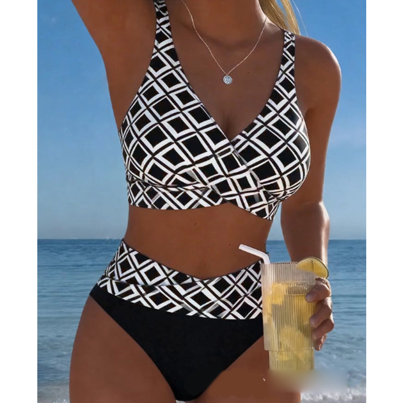 Icone™ BeachSwimsuit - Høj Talje To Delt Strand Badedragt Sæt